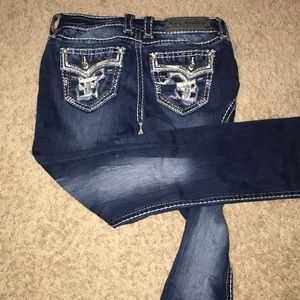 Dark wash Rockrevival bootcut jeans size 26